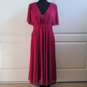 NWT Azazie Tinsley, Size 10 Tea Length/Midi Bridesmaid Dress